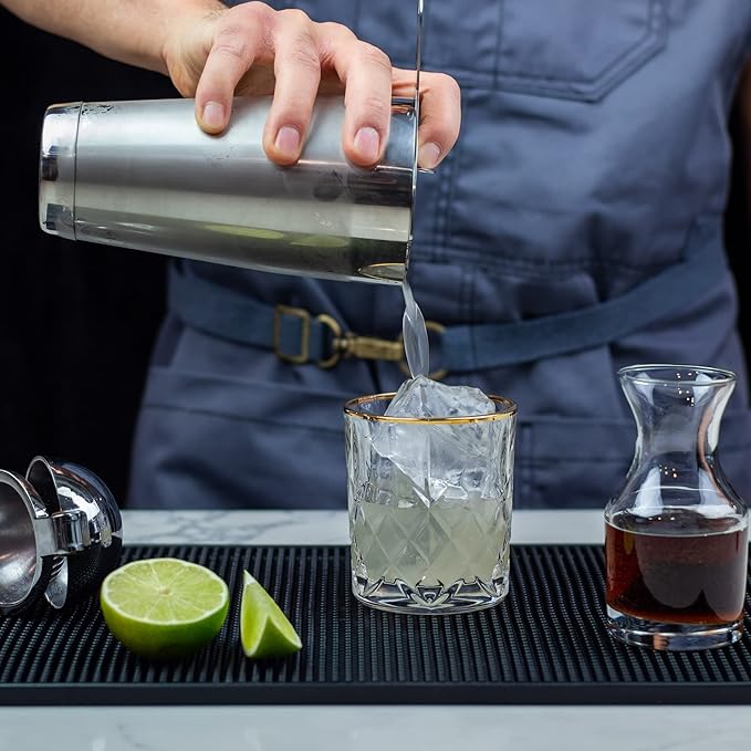 Boston Shaker Set: Two Piece 18oz and 28oz Weighted Stainless Steel Professional Bartender Cocktail Shaker Tins