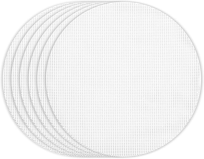 Bamboo Steamer Silicone Liners 12-Inch 6Pcs, BPA Free, Reusable & Non Stick for Food Steamer, Air Fryer, Steaming Dumpling Dim Sum Vegetable, Round Mesh Parchment Baking Sheet Paper