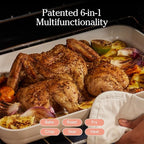 Our Place Griddle Pan - Versatile Nonstick Ceramic Sheet Pan & Stovetop Griddle | Toxin-Free, Dual-Use, with Ergonomic Handles | 5 Qt Capacity, Oven Safe up to 450°F | Steam