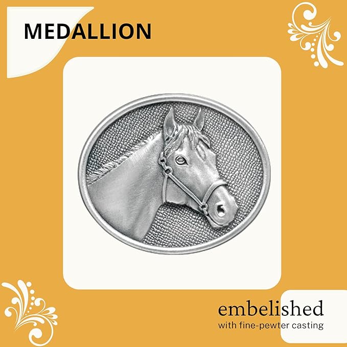 Heritage Pewter Racehorse Double Old Fashion | Double Rocks Glass 14 OZ for Liquor | Expertly Crafted Pewter Glass