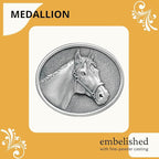 Heritage Pewter Racehorse Double Old Fashion | Double Rocks Glass 14 OZ for Liquor | Expertly Crafted Pewter Glass