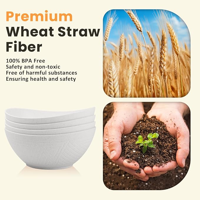 Homienly 9.6 inch Serving Bowls, Large Serving Dishes for Wedding Parties, 60 Oz for Salad, Side Dishes, Pasta, Oval Shape, Microwave & Dishwasher Safe, Set of 4, White