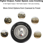 ARKNOAH Premium Pepper Grinder - Adjustable Coarseness with Aircraft-Grade Aluminum Body and Stainless Steel Blades-Refillable Manual Pepper Mill for Professional Kitchens & Commercial Use