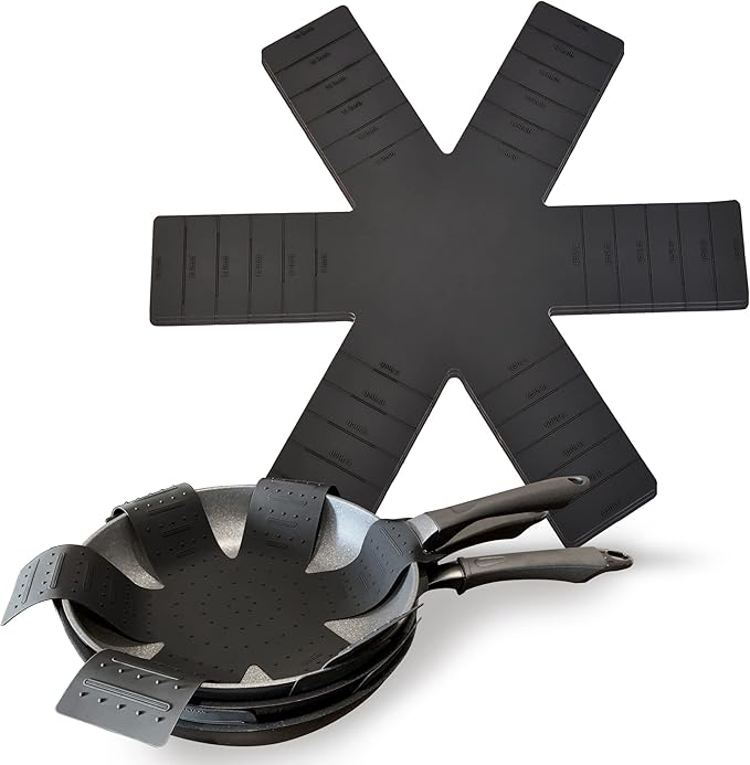 Pot and Pan Protectors for Stacking, Pot Pan Separators Cookware Protector 3 Pack, Dividers Anti-Slip Foldable for Multiple Sizes Pots and Pans Avoid to Scratching or Marring