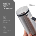 Electric Salt or Pepper Grinder Rechargeable, Automatic Salt or Pepper Grinder with Oversized Top Button, Stainless Steel Electric Salt or Pepper Shaker