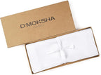 D'Moksha Homes Linen White Table Runner 60 Inches - 100% Pure Linen Table Runner 14 x 60 Inch for Coffee Tables, Dresser, Summer, Fall and Halloween - Machine Washable