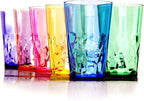 SCANDINOVIA - 19oz Unbreakable Premium Drinking Glasses Set of 6 - Super Grade Acrylic Plastic - Perfect for Gifts - Dishwasher Safe - Stackable - Drinkware Cups Reusable Water Tumbler