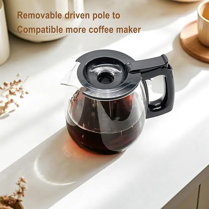 universal coffee pot replacement for 12 cup coffee maker, Compatible with Mr Coffee, Black&Decker, Hamilton Beach& most brand coffee maker in market, pls refer to detail for compatibility.