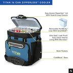 Titan by Arctic Zone 30 Can Zipperless Soft Cooler with HardBody Liner