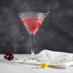 Premium Delight Vintage Cocktail Glasses Set of 4, 9 oz – Hand-Blown with Etched Long Stem, Classic Glassware for Weddings, Dinners, and Holiday Gifting (Martini Glasses)