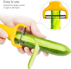 Vegetable Potato Peelers for Kitchen, Y Peeler for Apple Veggie Potatoes Fruits Carrot, Carbon Steel Blade 3-Pack Yellow/Black/Green