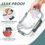 30 oz 5 Pack Glass Meal Prep Containers, Glass Storage Containers with Lids - Dishwahser, Microwave, Oven and Freezer Safe