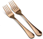 30-Piece 18/0 Stainless Steel Classical Flatware Set, Mirror Polishing Rose Gold, Service for 6