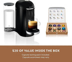 Nespresso Vertuo Plus Deluxe Coffee and Espresso Maker by Breville, Black