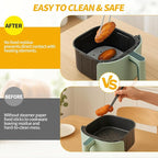 300 PCS Non-Stick Bamboo Steamer Paper, 10" Round Liners with Holes for Steamer Basket, Air Fryer, Bamboo Steamers, and Oven Use