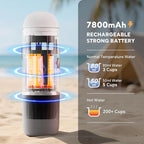 Portable Electric Espresso Machine, Travel Coffee Maker for Camping, Car Self-Heating Coffee Machine with USB-C, Compatible With NS Capsules & Ground Coffee, Portable Coffee Maker for Hiking,RV,Office