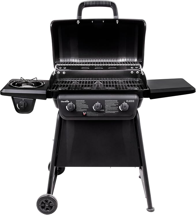 Char-Broil® Classic Series™ Convective 3-Burner with Side Burner Propane Gas Stainless Steel Grill - 463773817-P2