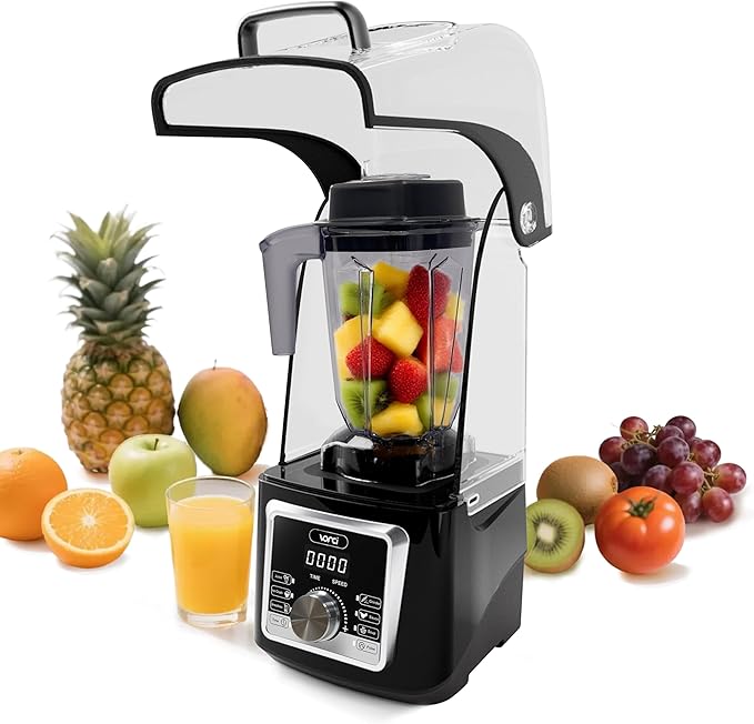 VONCI 2200W Commercial Blender With Sound Enclosure, 85OZ Large Capacity Quiet Blender For Smoothies, Heavy Duty Industrial Blenders For Restaurant, Perfect For Kitchen, Ice Crush, Milk Shake, Fruits