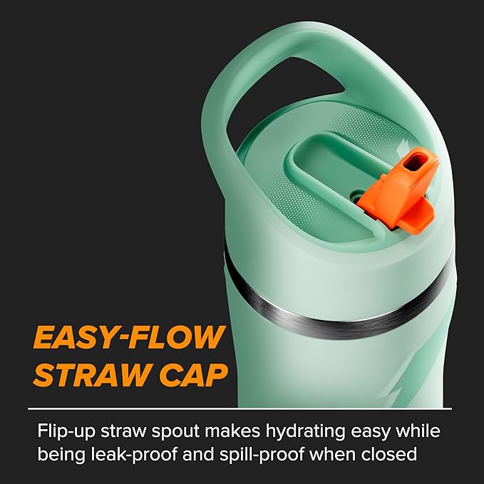 Gatorade 'Overtime' 22oz Stainless Steel Water Bottle, Straw Cap, Coral