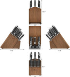 Cangshan L Series 23-Piece Classic Knife Block Set, Forged German Steel, 1027457