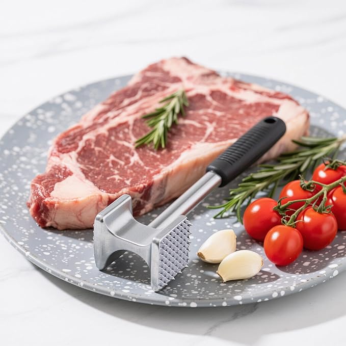 Meat Tenderizer Mallet Hammer for Kitchen, Heavy Duty Pounder For Tenderizing Steak, Beef and Fish