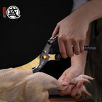 MITSUMOTO SAKARI Kitchen Scissors Heavy Duty, Poultry Shears Titanium Steel for Cutting Chicken Meat & Bones