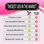 Supa Ant Thickest Canning Lids Regular Mouth (50 Pieces) Food Grade Tin - Can Lids for Canned Food - Buckle Proof & Rust Proof Lid for Canning Kit for Regular Mouth Mason Jars (Lush) Canning Supplies