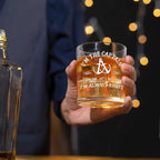 Futtumy Captain Gifts, I'm The Captain & I'm Always Right Whiskey Glass for Dad Father Men Uncle Boater Lover Boat Owner Fathers Day Christmas Birthday, Boater Gifts for Men, 10 oz