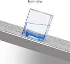 Myir JUN Placemats Set of 6, Vinyl Woven Placemats Place Mats Indoor Washable Table Mats Non-Slip Place mats for Dining Table (Light Gray, Set of 6)