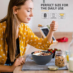 PYRMONT Wheat Straw Bowls - 26 OZ Reusable, Unbreakable Soup & Cereal Bowls, Set of 8, Dishwasher & Microwave Safe, BPA-Free