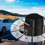 Car Electric Kettle for Travel : FVPE 12V/24V Small Electric Water Kettle, Multi-Temp Control 400 mL Portable Car Water Boiler for Brewing Coffee Tea,LCD Display 304 Stainless Steel Truck Heating Cup