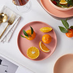 Stone lain Stella Salad Plate 6-Piece Set, Round, Porcelain, Terracotta