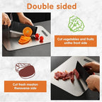 Titanium Cutting Board,Cutting Boards for Kitchen,Dishwasher Safe, Double-Sided, Suitable for Fruits, Vegetables, Meat, Outdoor, Housewarming Gifts, Etc(13.4″x9.1″)