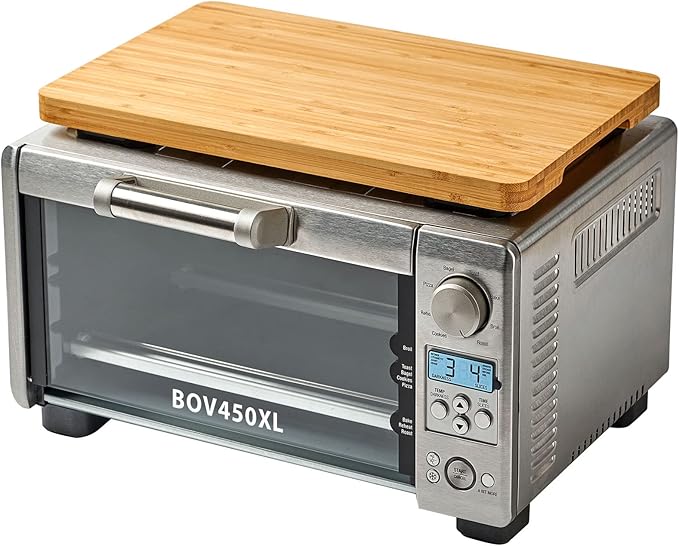 Cutting board Compatible with Breville BOV450XL Mini Smart Toaster Oven, Accessories for Countertop Oven, With Heat Resistant Non-Skid Silicone Feet, Creates Storage Space, Protects Cabinets Cupboard