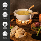 Boska Twinkle Cheese Fondue Pot - Great for Meat, Chocolate, and Cheese Snack - Serve 4 Persons Wedding Registry Items Kitchen Gifts for Family Housewarming - Use with Fondue Sticks