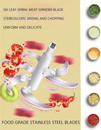 5L Electric Meat Grinder, Stainless Steel Dough Machine, 500w Strong Food Processing Machine, 5-Speed Mode, Used For Dough Stirring, Onion, Meat, Nuts, Fruits, Garlic, Vegetables