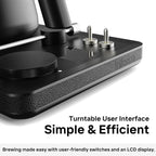 Lafeeca DJ Electric Gooseneck Kettle for Pour Over Coffee & Tea - Water Boiler - Turntable Design - Quick Heating & Temperature Control - Copper