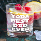 kunlisa Dad Whiskey Glasses, Best Dad Gifts for Father's Day Birthday from Kids Sons Daughters, 10 oz Drinking Rocks Glasses for Men Whisky Cocktail Scotch Bourbon Liquor