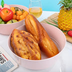 Hioasis 8 Pack Easter Plastic Serving Bowls 128oz Pink Plastic Bowls Heavy Duty Disposable Serving Bowls for Party Snack & Salad & Candy & Bar Buffet & Easter