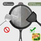 Dioycli Silicone Spatula Turner Wide pancake flipper, Non Stick Egg Flipper Spatula Bpa Free Tamagoyaki, Black, 2 Pieces for Cake Egg Pizza Steak Fish