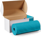 Exquisite Party Solids 54 Inch X 300 Feet Turquoise Plastic Table Cover Roll in A Cut - to - Size Box with Convenient Slide Cutter. Cuts Up to 36 Rectangle 8 Feet Plastic Disposable Tablecloths