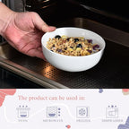 Miicol 6 Inch Ceramic Cereal Bowl, 20 oz White Small Bowls Set of 4, Tableware Suitable for Soup and Rice, Microwave and Dishwasher Safe