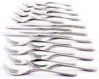 Knork Original Cutlery Utensils Flatware Set, 20 Piece, Gloss Silver