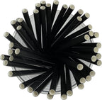 2,000 Count | Kingseal FSC Certified Paper Cocktail Straws, Stirrers, Unwrapped, 5.75 Inch Length x 6mm Diameter, BLACK, "Jumbo" Size, Biodegradable, Earth Friendly, Bulk Pack - 4 Boxes x 500
