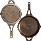 Backcountry Iron 8 Inch Smooth Wasatch Pre-Seasoned Round Cast Iron Skillet