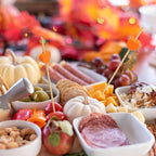 Minisland Orange Love Heart Cocktail Picks, 4.7 Inch Long Bamboo Fancy Toothpicks for Appetizers, Fall Thanksgiving Valentines Wedding Party Food Drinks Garnish Fruit Skewer Sticks 100 Counts -MSL440