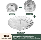 Steamer Basket for Cooking 304 Stainless Steel Entirely Thickened,Collapsible Steamer Insert for Pots, Fits Instant Pot/Skillets (5.5'' To 9.5'')