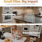 Coffee Maker Water Filter Replacement - Compatible with Cafe & GE Profile Grind & Brew Coffee Makers, Lasts 6-12 Months, Reduces Chlorine, Impurities & Odors (12)