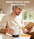 Self Heating Coffee Mug T1-16oz Fast Heating & Ultra Long-Lasting Battery Life, Heated Coffee Mug Up to 149℉ - Touch & App Controlled Coffee Mug, Birthday Gifts for Women and Men