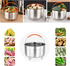Steamer Basket for Instant Pot, Stainless Steel Vegetable Steamer Basket Insert for Pots (6qt)